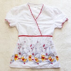 Disney White and Red Women's Top